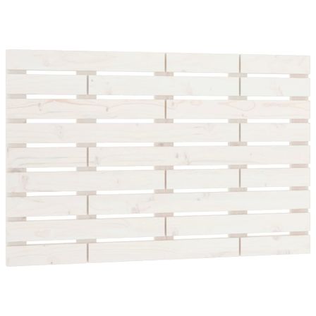 Tête de lit murale Blanc 96x3x63 cm Bois massif de pin