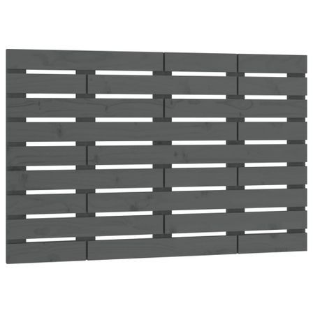 Tête de lit murale Gris 81x3x63 cm Bois massif de pin