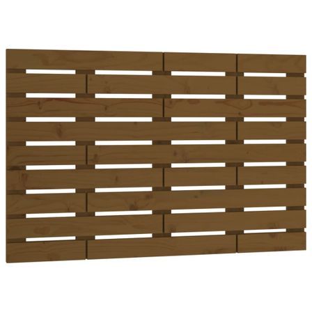 Tête de lit murale Marron miel 106x3x63 cm Bois massif de pin