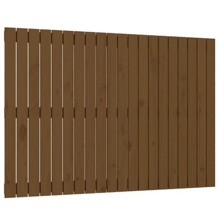 Tête de lit murale Marron miel 127,5x3x90 cm Bois massif de pin