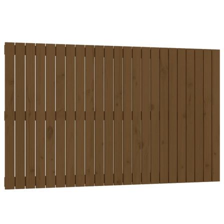 Tête de lit murale Marron miel 147x3x90 cm Bois massif de pin
