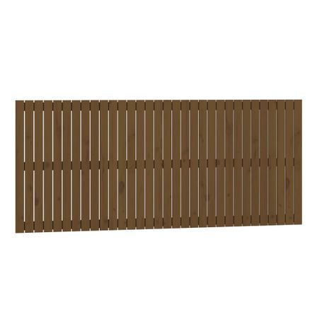Tête de lit murale Marron miel 204x3x90 cm Bois massif de pin