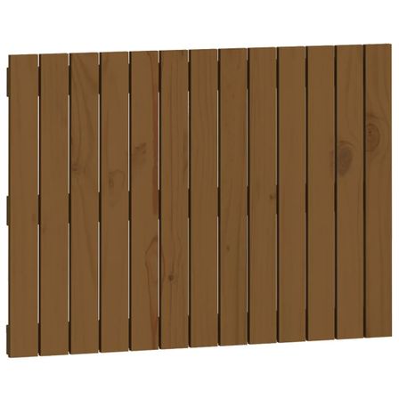 Tête de lit murale Marron miel 82,5x3x60 cm Bois massif de pin