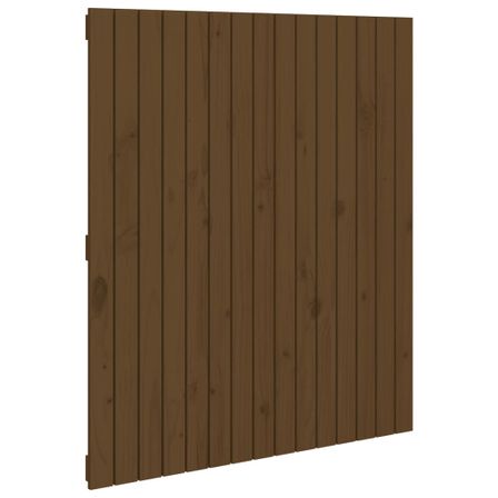 Tête de lit murale Marron miel 95,5x3x110 cm Bois massif de pin