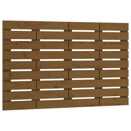 Tête de lit murale Marron miel 96x3x63 cm Bois massif de pin