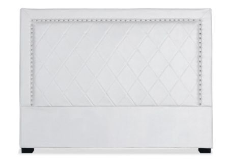 Tête de lit simili cuir blanc Mathy 140