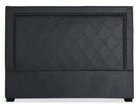 Tête de lit simili cuir noir Mathy 160