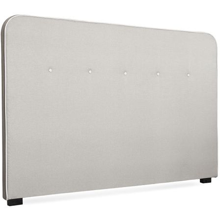 Tête de lit Tissu Beige Liseré blanc Gora 180