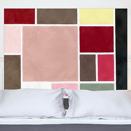 Tête de lit Tissu Poudrée