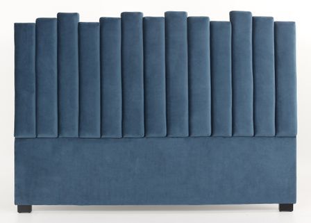 Tête de lit velours bleu Avenel 180 cm