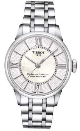Tissot Chemin De Tourelles Powermatic 80 - Lady - Mop Dial - Bracelet - Data - Roman Index - Swiss Made T0992071111800