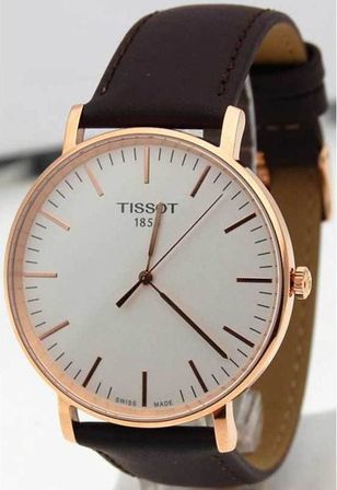Tissot T-classic Everytime - S/s - Leather Strap - Swiss Made T1096103603100