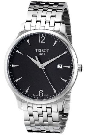 Tissot T-classic Tradition - 3h - Gent - Quartz - Bracelet - Antrachite Dial - Arabic Index - Swiss Made T0636101106700_