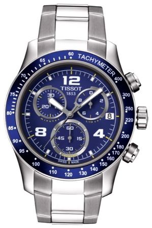 Tissot V8 Gent - Quartz - S/s -chrono- Tachymeter - Bracelet - Data - Swiss Made T0394171104702_