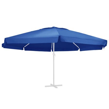 Tissu de remplacement pour parasol d'extérieur Bleu azuré 600cm