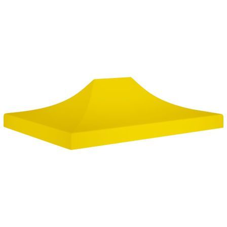 Toit de tente de réception 4x3 m Jaune 270 g/m²