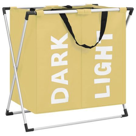 Trieuse à linge à 2 sections Crème