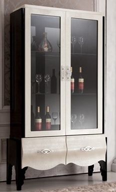 Vaisselier Baroque Noir et Beige