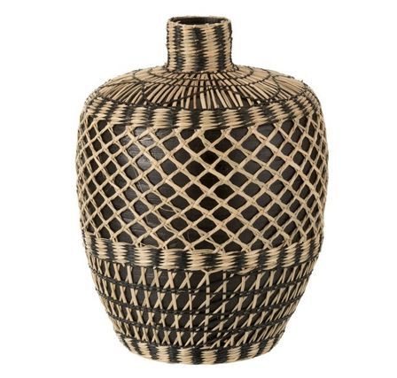 Vase bambou noir Cintee H 36 cm