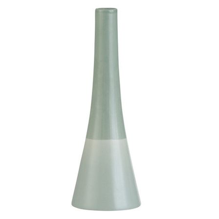 Vase conique porcelaine vert Uchi H 23 cm