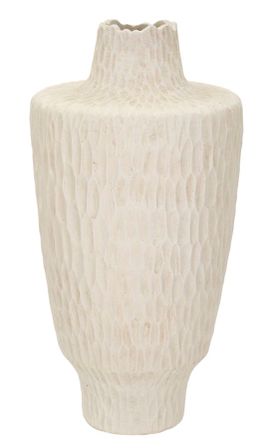 Vase décoratif effet textile élancé design naturel AURA