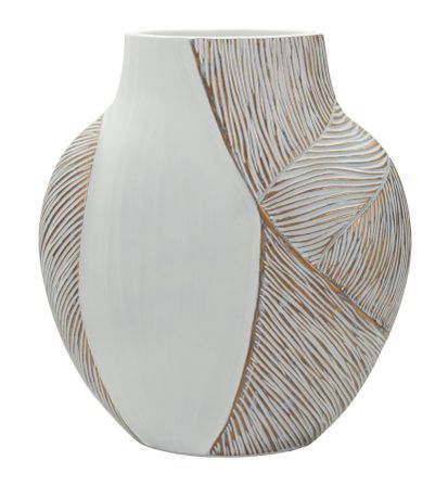 Vase résine décoratif motifs ajourés Ho Chi
