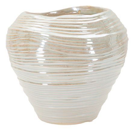 Vase rond décoratif effet nacré Bolt