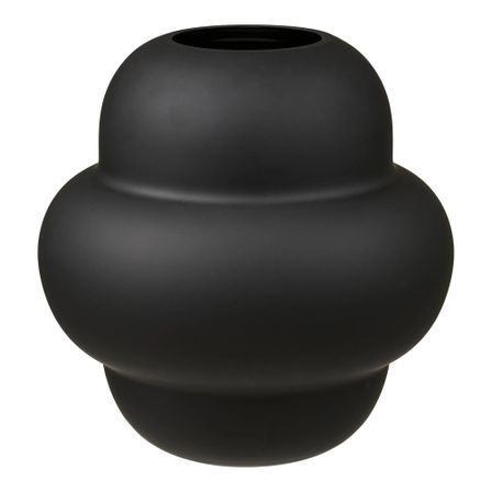 Vase SILVA H 20 cm – Verre soufflé bouche noir