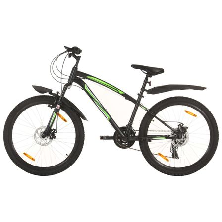 Vélo de montagne 21 vitesses Roues de 26 pouces 36 cm Noir