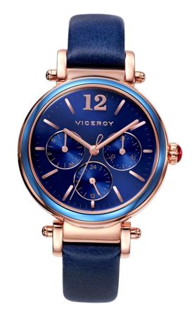 Viceroy PenÉlope Cruz 471052-35 - Stainless Steel - Aluminum - Leather/cuoio - Chronograph - 36.5mm - 50 Meters