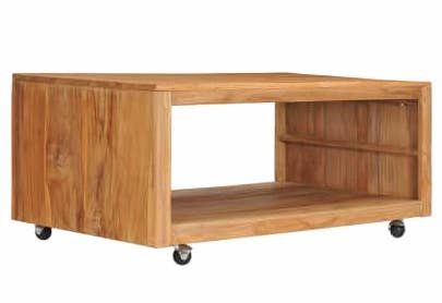 Table basse 110x60x40 cm Bois de teck massif 2