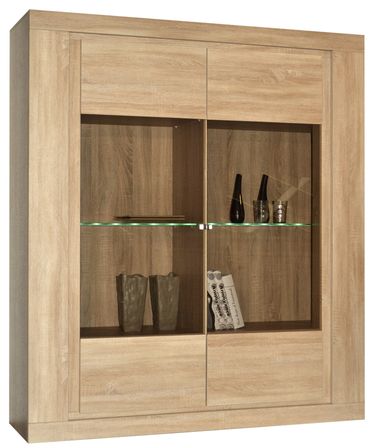 Vitrine chêne avec éclairage leds Season