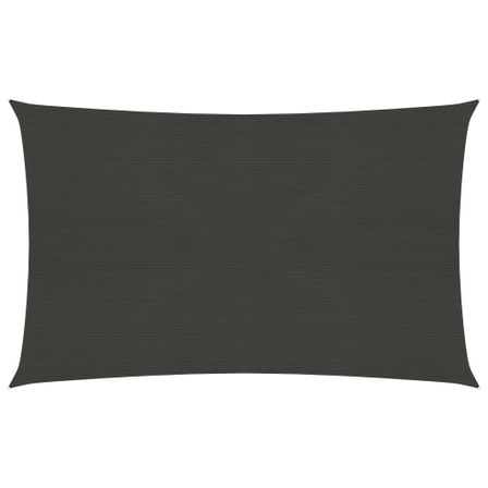 Voile d'ombrage 160 g/m² Anthracite 3x4 m PEHD