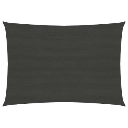 Voile d'ombrage 160 g/m² Anthracite 5x6 m PEHD