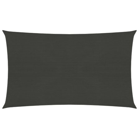 Voile d'ombrage 160 g/m² Anthracite 5x8 m PEHD