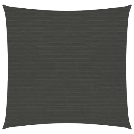 Voile d'ombrage 160 g/m² Anthracite 6x6 m PEHD