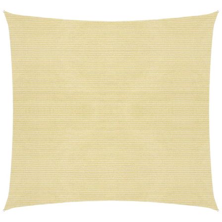 Voile d'ombrage 160 g/m² Beige 2,5x2,5 m PEHD