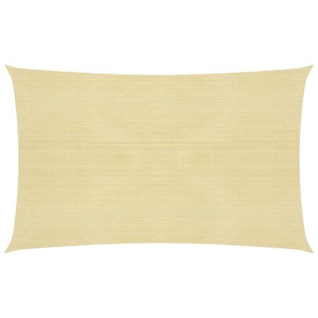 Voile d'ombrage 160 g/m² Beige 2,5x4,5 m PEHD
