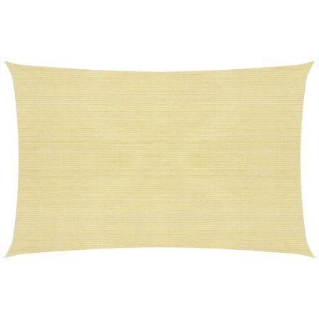 Voile d'ombrage 160 g/m² Beige 2,5x4 m PEHD