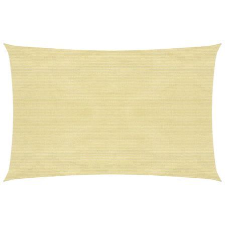 Voile d'ombrage 160 g/m² Beige 2x3,5 m PEHD