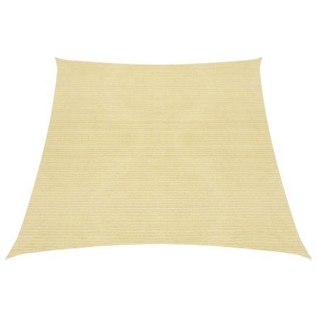 Voile d'ombrage 160 g/m² Beige 3/4x3 m PEHD