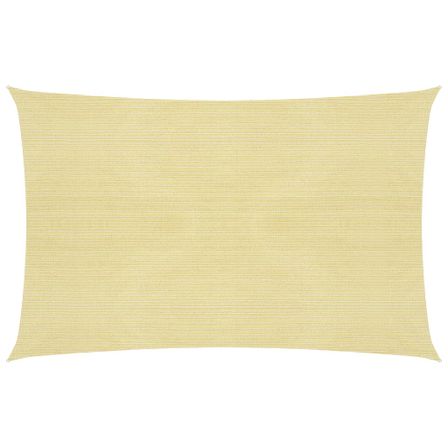 Voile d'ombrage 160 g/m² Beige 3,5x4,5 m PEHD