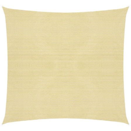 Voile d'ombrage 160 g/m² Beige 3x3 m PEHD
