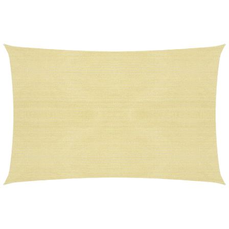 Voile d'ombrage 160 g/m² Beige 3x4 m PEHD