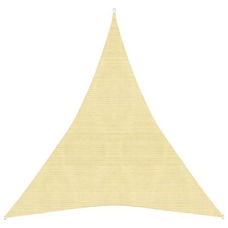 Voile d'ombrage 160 g/m² Beige 3x4x4 m PEHD