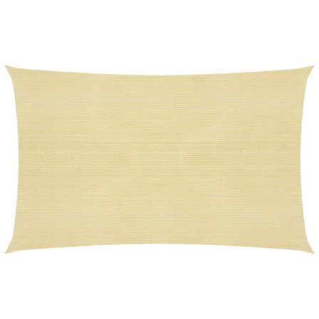 Voile d'ombrage 160 g/m² Beige 3x6 m PEHD