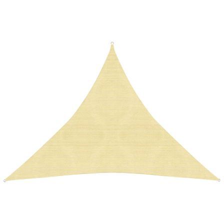 Voile d'ombrage 160 g/m² Beige 4x4x4 m PEHD