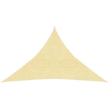 Voile d'ombrage 160 g/m² Beige 4x4x5,8 m PEHD