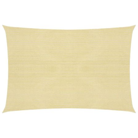 Voile d'ombrage 160 g/m² Beige 4x7 m PEHD
