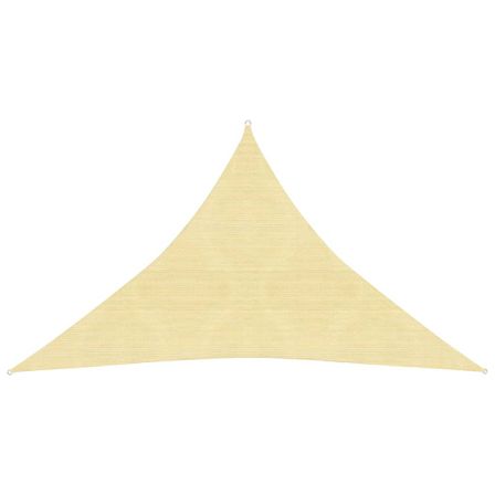 Voile d'ombrage 160 g/m² Beige 5x5x6 m PEHD